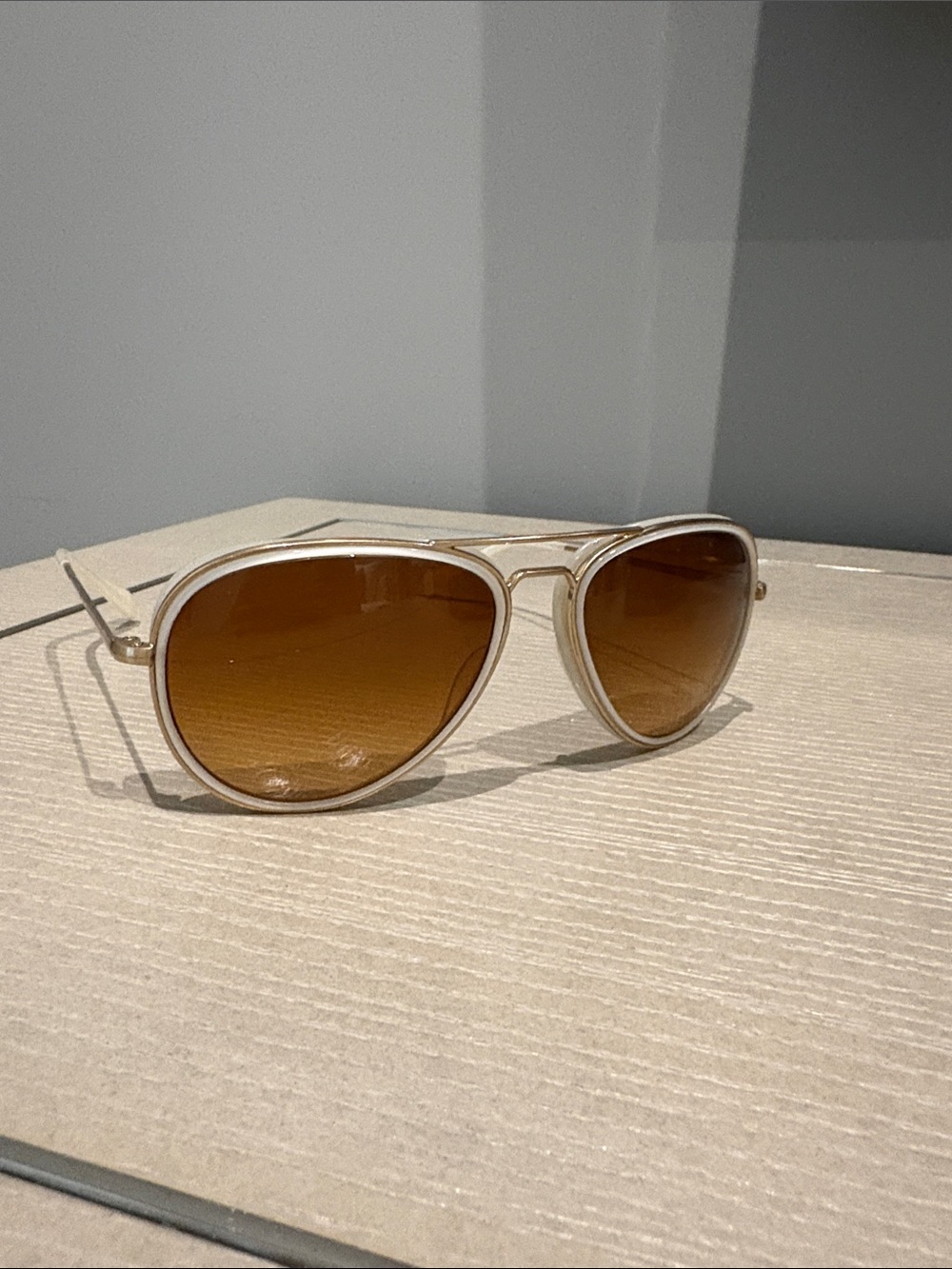 Authentic Oliver Peoples Gold Frame Sunglasses with Brown Lenses